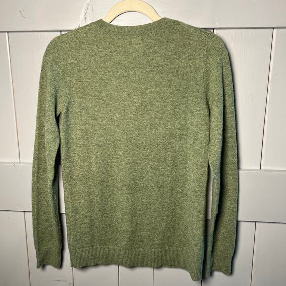 Aspen Women's Green !00% 2-Ply Cashmere Long Sleeve Sweater Size S - Picture 5 of 6